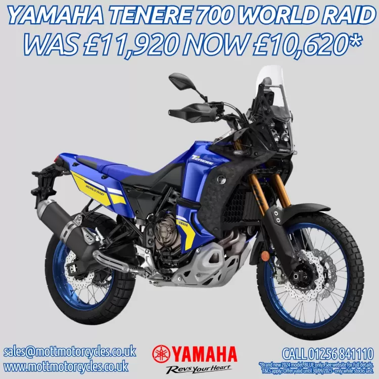 2024 Tenere 700 World Raid Blue Q3 Offer